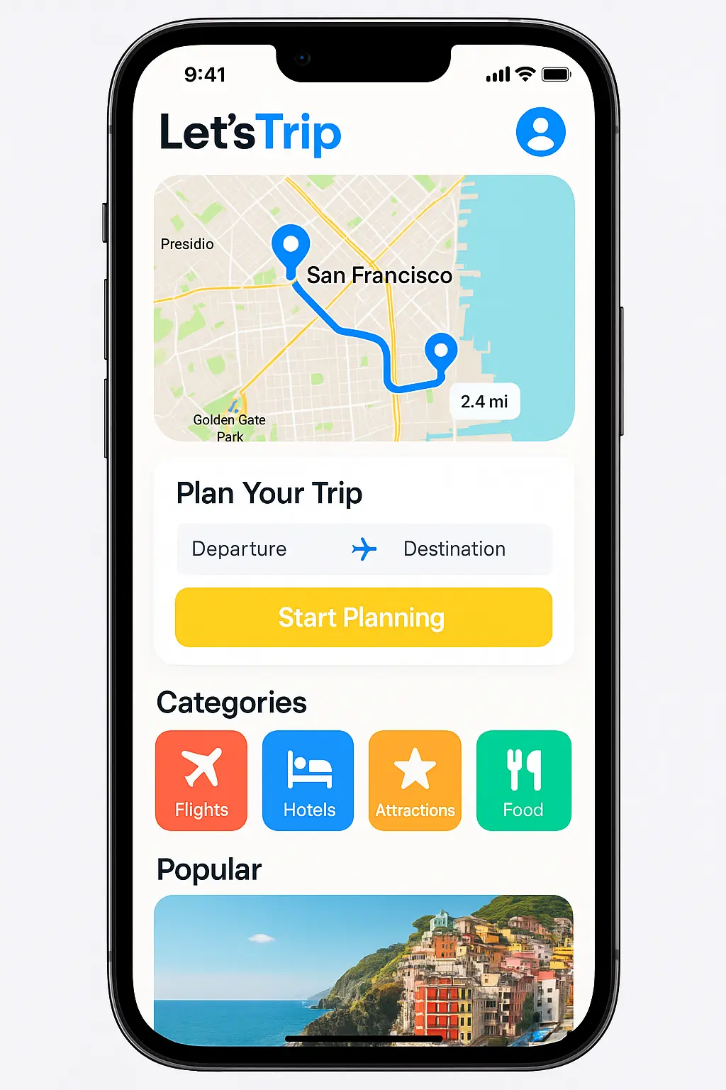 Screenshot of Let'sTrip (App)