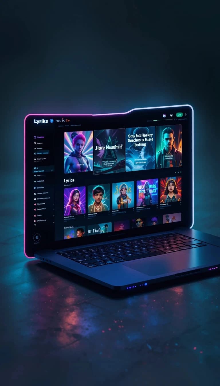 Screenshot of Lyriks